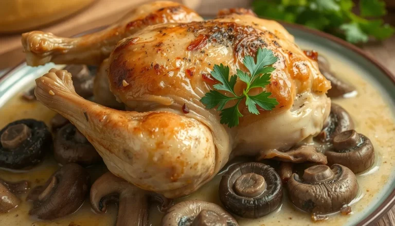 Recette de chapon aux champignons : préparation et cuisson parfaite