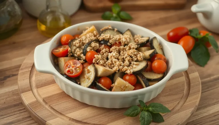 Crumble salé aux légumes d&rsquo;été : la recette facile et rapide
