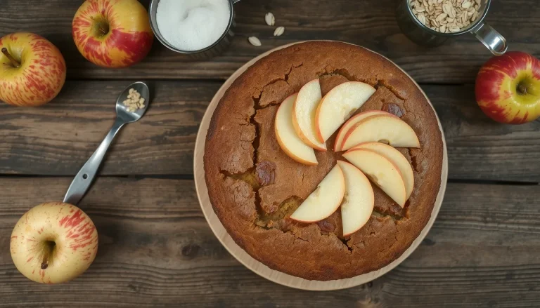 Gâteau aux pommes healthy : recette légère et moelleuse