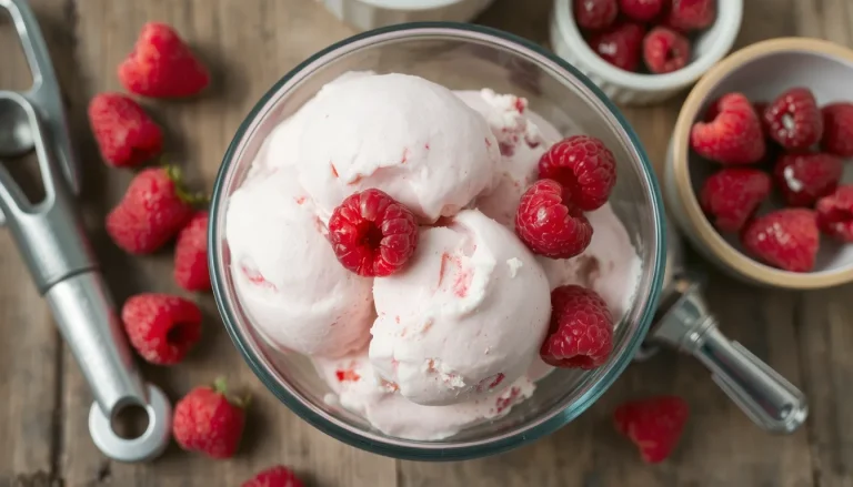 Glace aux framboises maison : recette facile et astuces pour la réussir sans sorbetière