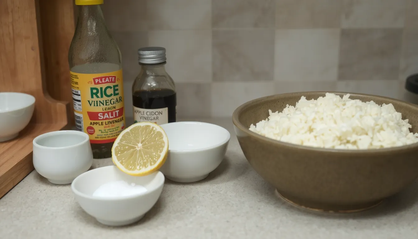 remplacer vinaigre de riz