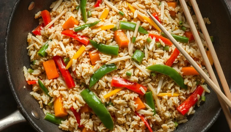 Recette de riz sauté thaï aux légumes facile et rapide