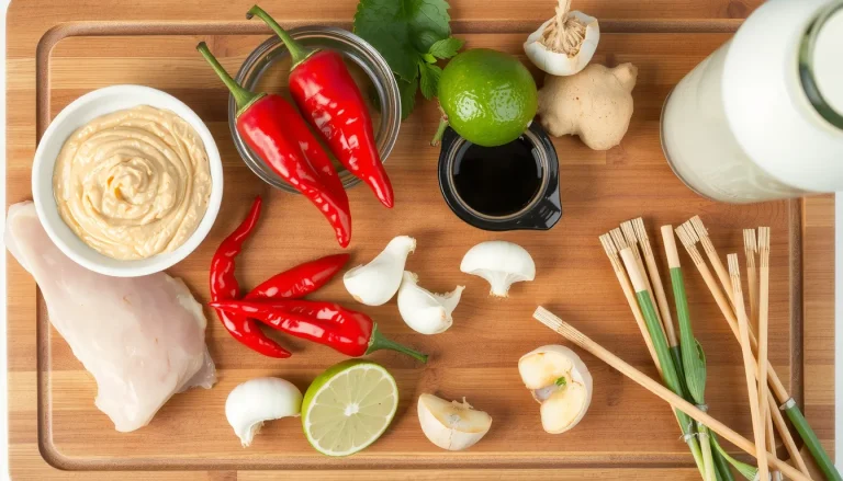 Recette de sauce satay pour poulet : ingrédients et préparation