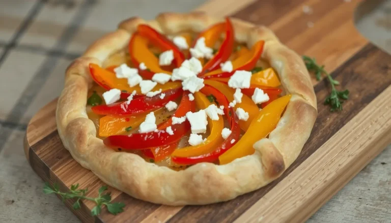Tarte aux poivrons chèvre : la recette facile et délicieuse