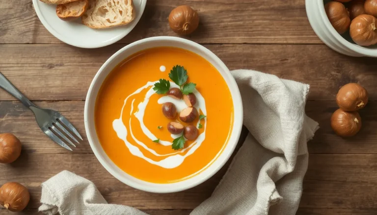Velouté de potimarron et châtaignes : la recette facile et réconfortante