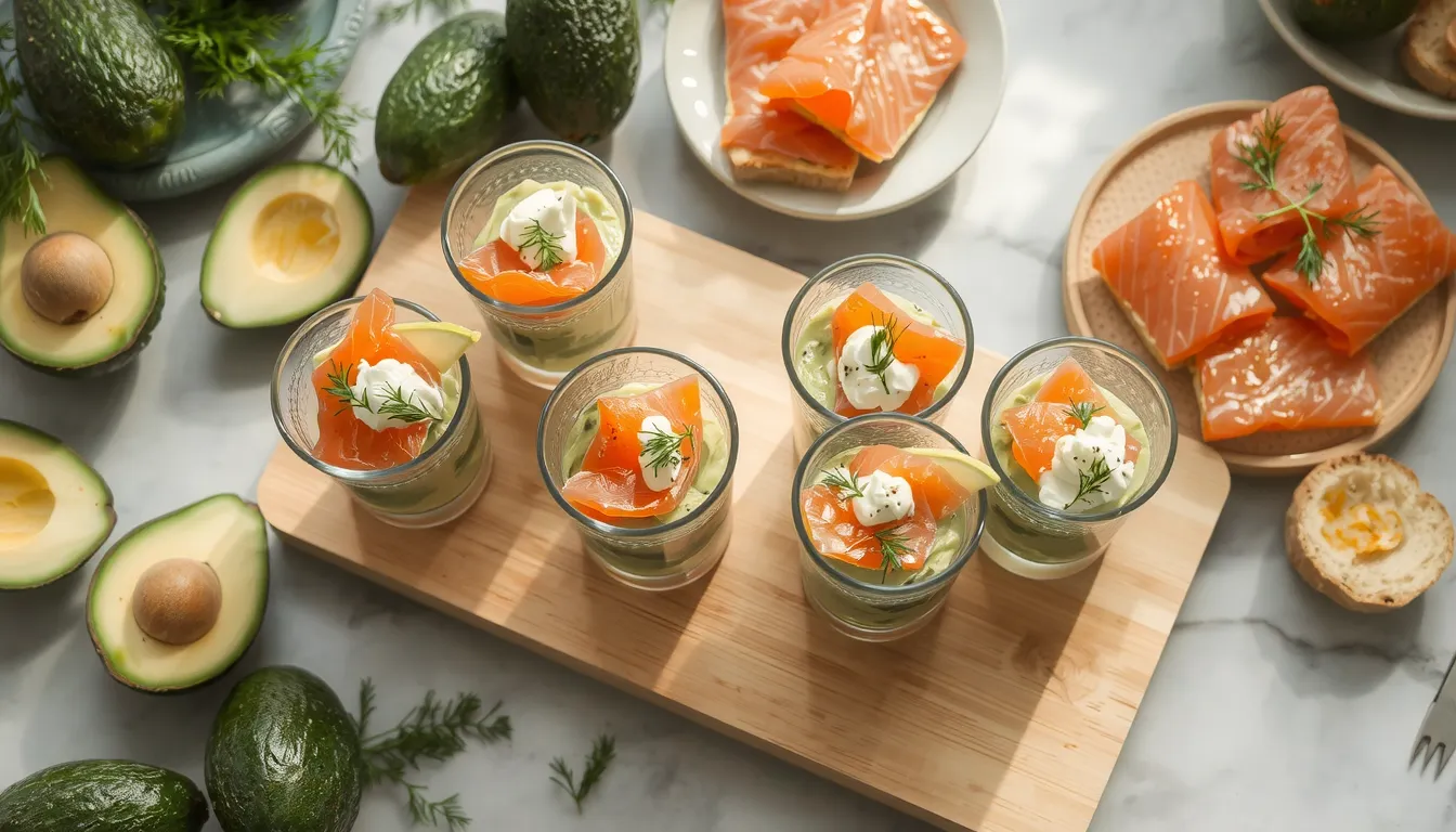 avocat saumon fromage frais