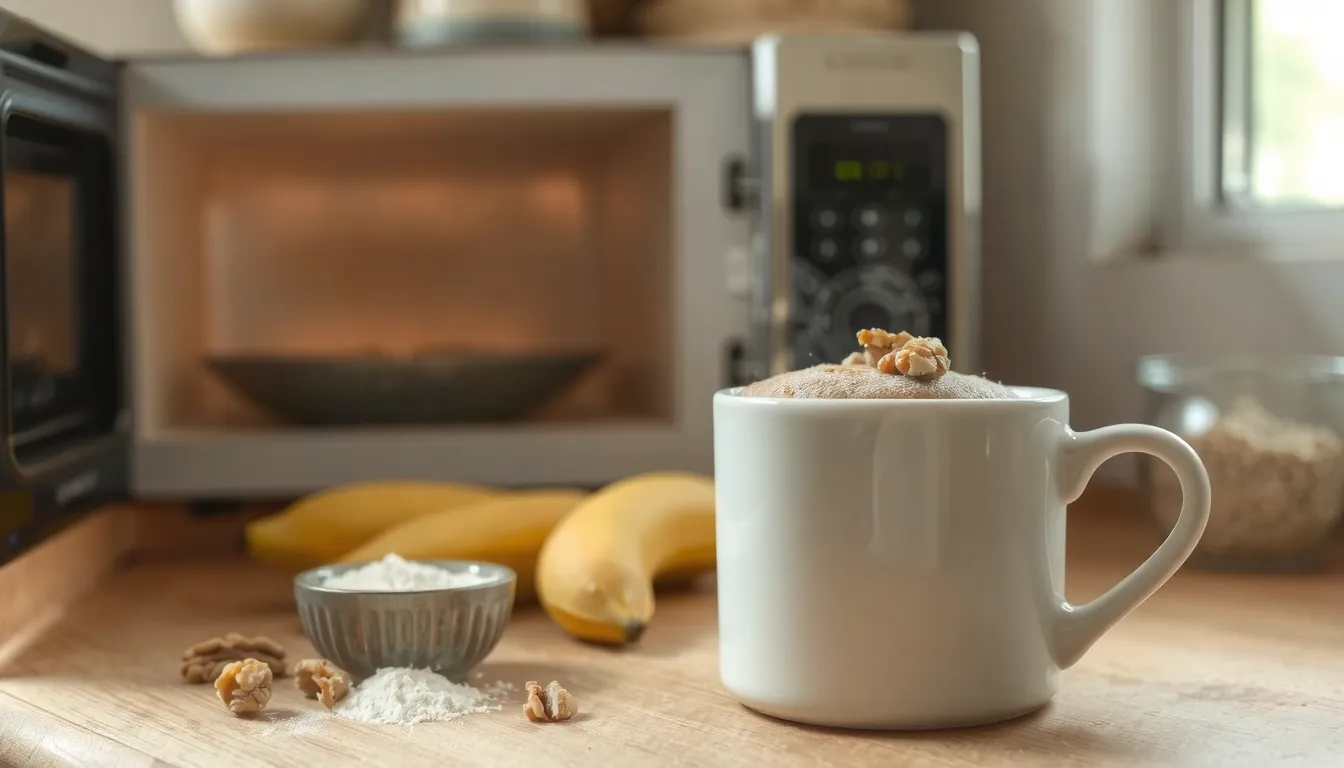 banana bread micro onde