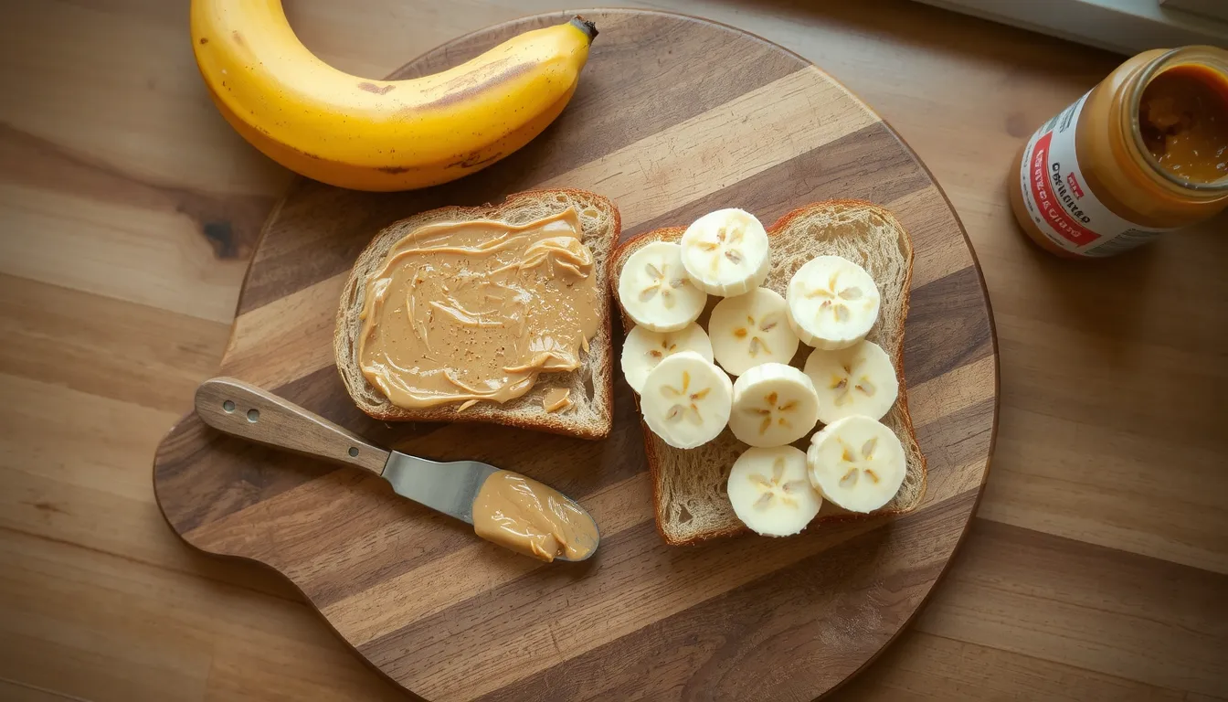 banane beurre de cacahuete
