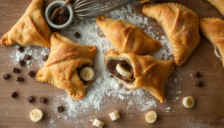 Feuilleté banane chocolat pâte feuilletée : la recette express en 25 minutes